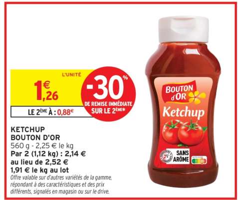 Ketchup Bouton d'Or