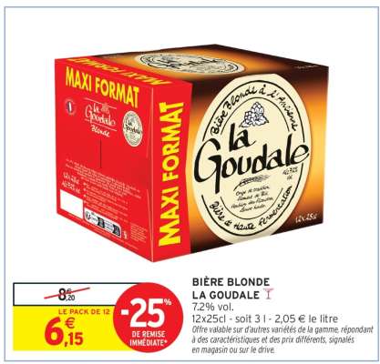 BIÈRE BLONDE 'LA GOUDALE'