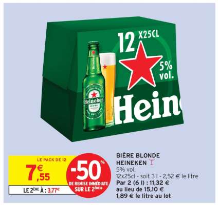Bière Blonde Heineken*