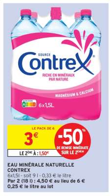 Eau Minérale Naturelle Contrex