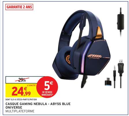 CASQUE GAMING NEBULA - ABYSS BLUE ONIVERSE