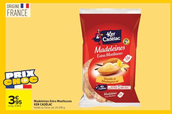 Madeleines Extra moelleuses