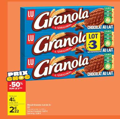 Biscuit Granola "Lot de 3"