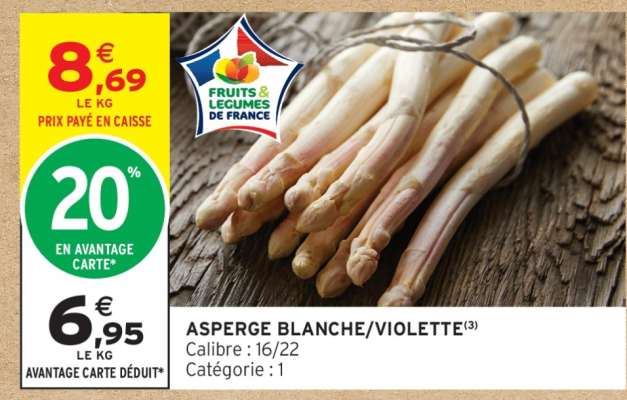 Asperge blanche violette