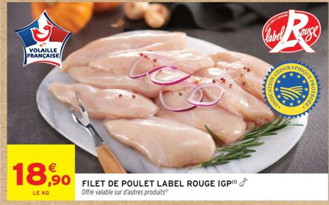 FILET DE POULET LABEL ROUGE IGP