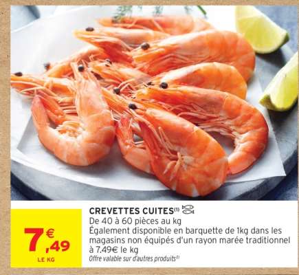 CREVETTES CUITES