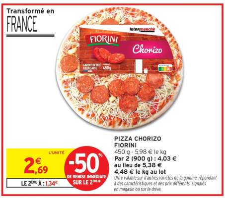 PIZZA CHORIZO FIORINI
