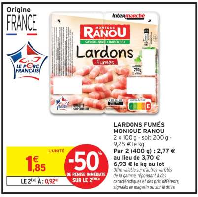 LARDONS FUMÉS MONIQUE RANOU