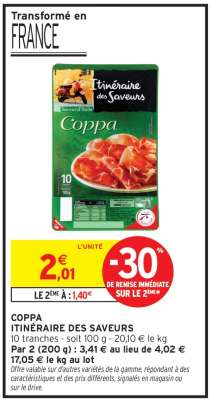 COPPA ITINÉRAIRE DES SAVEURS