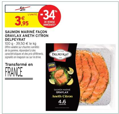 Saumon Mariné Façon Gravlax Aneth Citron Delpeyrat