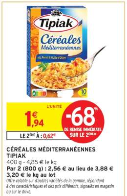 CÉRÉALES MÉDITERRANÉENNES TIPIAK