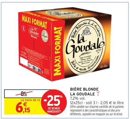 BIÈRE BLONDE 'LA GOUDALE'