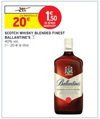 SCOTCH WHISKY BLENDED FINEST BALLANTINE'S