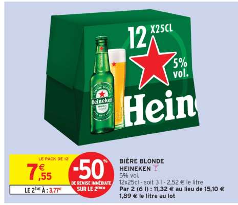 Bière Blonde Heineken*