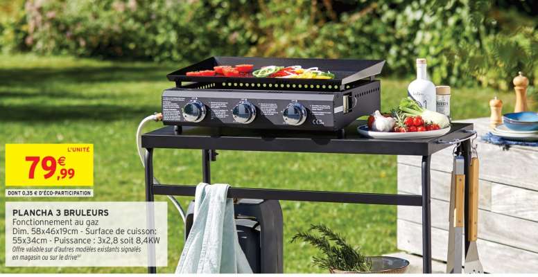 PLANCHA 3 BRULEURS