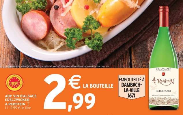 AOP VIN D'ALSACE EDELZWICKER A.REBSTEIN