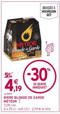 BIÈRE BLONDE DE GARDE 'METEOR'