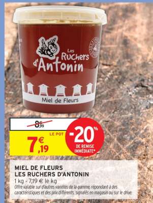 MIEL DE FLEURS LES RUCHERS D'ANTONIN
