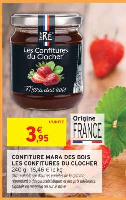 Les Confitures du Clocher Mara des bois