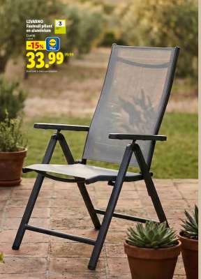 LIVARNO Fauteuil pliant en aluminium