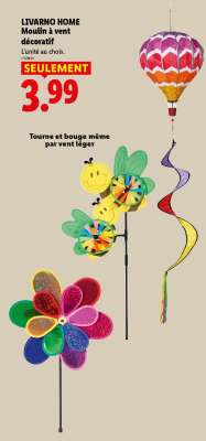 LIVARNO HOME Moulin à vent décoratif