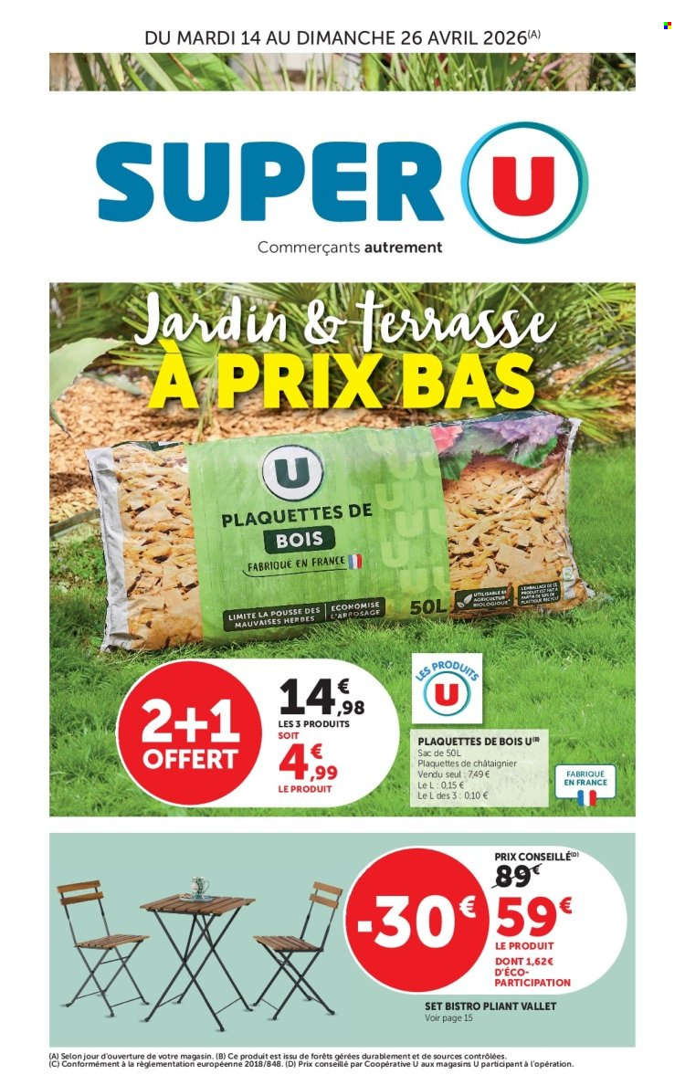 Catalogue SUPER U - 14/04/2026 - 26/04/2026. Page 1