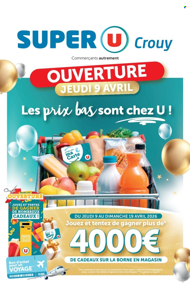Catalogue SUPER U - 09/04/2026 - 19/04/2026. Page 1