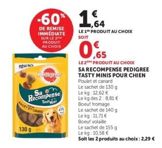 SA RECOMPENSE PEDIGREE TASTY MINIS POUR CHIEN