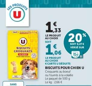 BISCUITS POUR CHIEN U