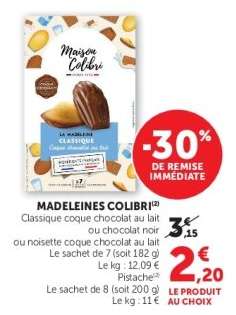 Madeleines COLIBRI