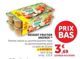 Dessert Fruitier Andros
