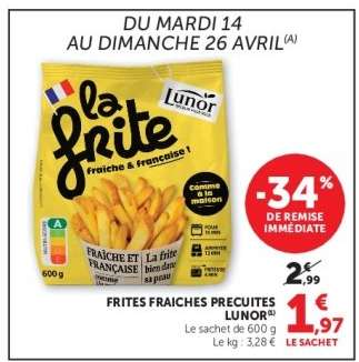 Frites fraîches précuites LUNOR
