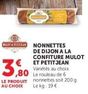 NONNETTES DE DIJON A LA CONFITURE MULOT ET PETITJEAN