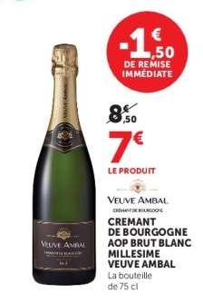 CREMANT DE BOURGOGNE AOP BRUT BLANC MILLESIME VEUVE AMBAL