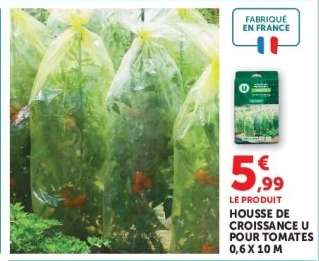 Housse de Croissance U pour Tomates
