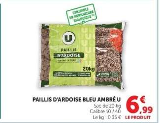 Paillis d'Ardoise Bleu Ambré U