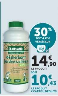 Clairland Désherbant Jardins & Allées
