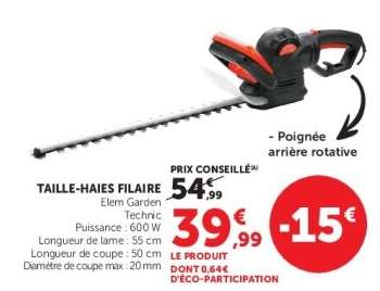 TAILLE-HAIES FILAIRE