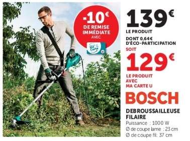 BOSCH DEBROUSSAILLEUSE FILAIRE