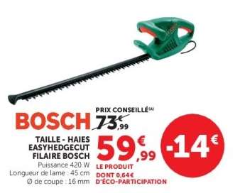 TAILLE - HAIES EASYHEDGECUT FILAIRE BOSCH