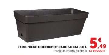 JARDINIÈRE COCORIPOT JADE 50 CM -10 L