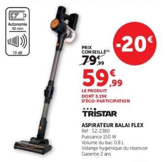 Tristar Aspirateur Balai Flex