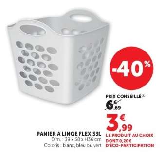 PANIER A LINGE FLEX 33L