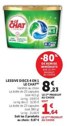 LESSIVE DISCS 4 EN 1 LE CHAT