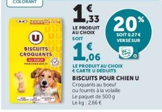 BISCUITS POUR CHIEN U