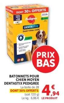 BATONNETS POUR CHIEN MOYEN DENTASTIX PEDIGREE