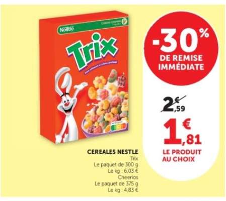 CEREALES NESTLE Trix