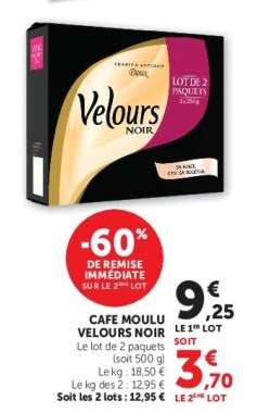 Café Moulu Velours Noir
