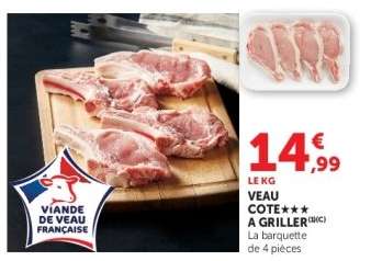 VEAU : COTE A GRILLER