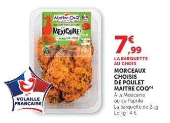 Morceaux Choisis de Poulet Maître Coq